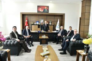 Keşan Belediye Başkanı Op.Dr. Mehmet Özcan, Cumhuriyet Halk Partisi heyetini