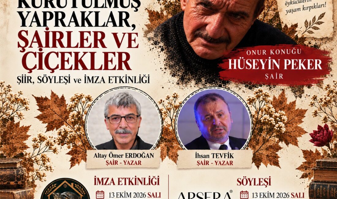 Hüseyin Peker, Altay Ömer Erdoğan ve İhsan Tevfik, Tekirdağ'da edebiyatseverlerle