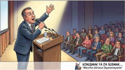 Bazı toplantılarda sık sık karşımıza çıkar böyle olaylar. Konuşması için
